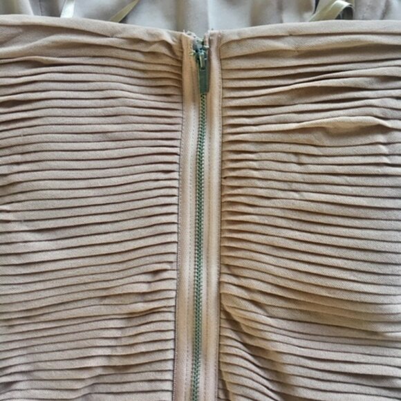 BCBG MaxAzria (WORN ONCE) Malinda blush colored, body con, ruched, size 0 dress - Picture 8 of 12